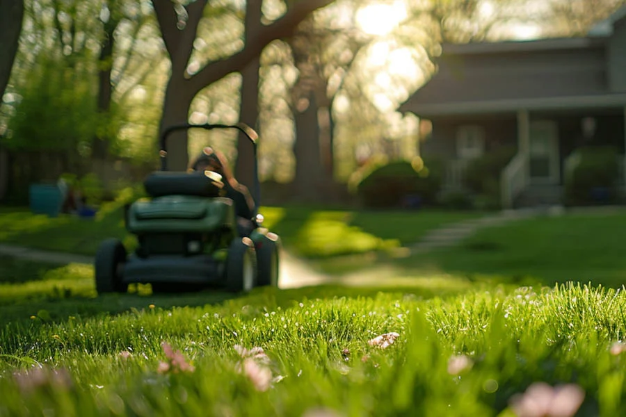 battery operated lawn mower